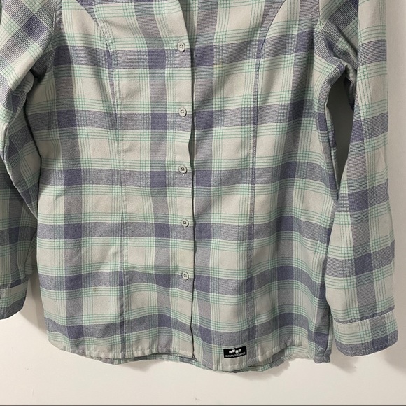 Foursquare Purple & Green Plaid Button Down | S - Picture 5 of 8
